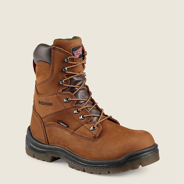 Bottes de Sécurité Red Wing - King Toe® - 8-Inch Insulated Waterproof Toe - Marron - Homme 357FJQPUA